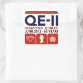 Diamond Jubilee Erinnerungsaufkleber Quadratischer Aufkleber (Tasche)