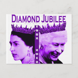Diamond Jubilee Gedenkkarte Postkarte