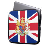 Diamond Jubilee Gewerkschaft Flag und Royal Wappen Laptopschutzhülle (Vorderseite Links)
