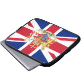 Diamond Jubilee Gewerkschaft Flag und Royal Wappen Laptopschutzhülle (Vorne Knopf)
