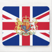 Diamond Jubilee Gewerkschaft Flag und Royal Wappen Mousepad (Vorne)