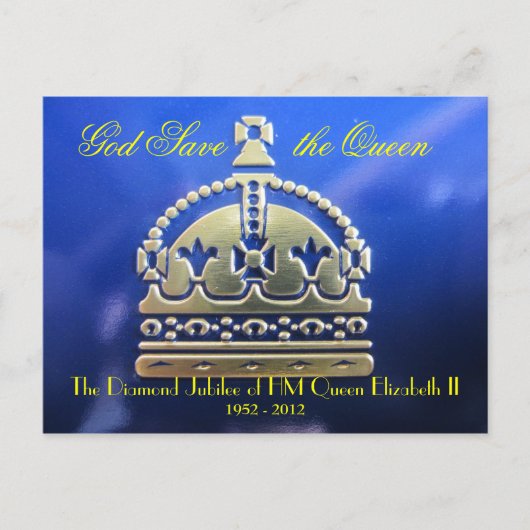 Diamond Jubilee Postcard Postkarte (Vorderseite)