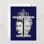 Diamond Jubilee Postkarte (Vorne/Hinten)
