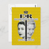 Diamond Jubilee Postkarte (Vorne/Hinten)