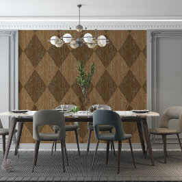 Diamond Karo Crackle Textur braun grün Tapete