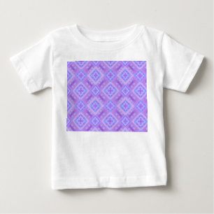 Diamond Karo Patchwork - Lilac Blue 1 Baby T-shirt