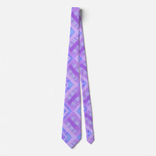Diamond Karo Patchwork - Lilac Blue 1 Krawatte