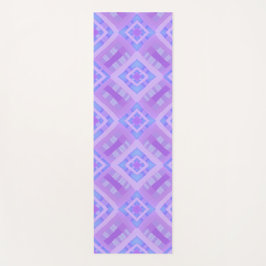 Diamond Karo Patchwork - Lilac Blue 1 Yogamatte