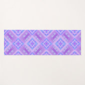 Diamond Karo Patchwork - Lilac Blue 1 Yogamatte (Vorderseite (Horizontal))