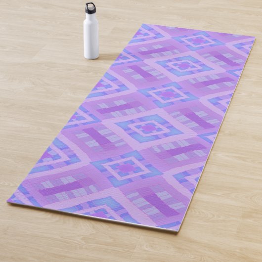 Diamond Karo Patchwork - Lilac Blue 1 Yogamatte (Beispiel)