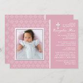 Diamond Lace Foto Einladung (Vorne/Hinten)