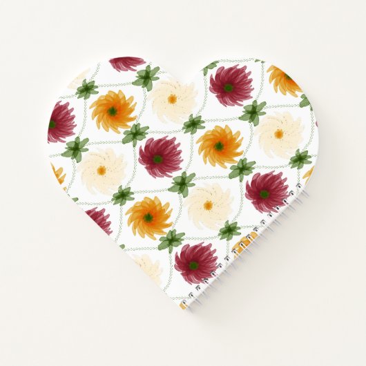 Diamond Lattice Pattern Multicoloured Notizblock (Rückseite)