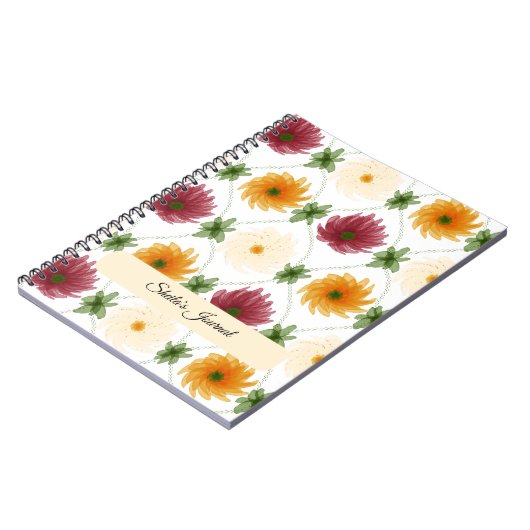 Diamond Lattice Pattern Multicoloured Notizblock (Linke Seite)