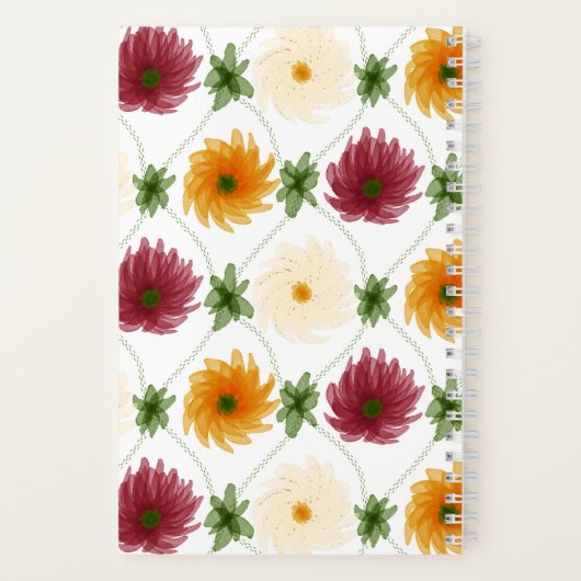 Diamond Lattice Pattern Multicoloured Notizblock (Rückseite)