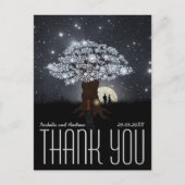 Diamond Liebe Tree - Hochzeit vielen Dank Postkarte (Vorderseite)