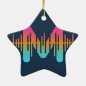 Diamond Light Black Background and Music Keramik Ornament (Hinten)