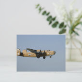 Diamond Lil B-24 Bomber, Landung in Oshkosh, Postkarte (Stehend Vorderseite)