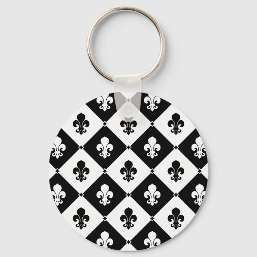Diamond Lilie Pattern Schlüsselanhänger (Vorderseite)