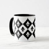 Diamond Lilie Pattern Tasse (Vorderseite Links)