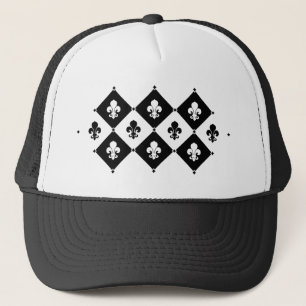 Diamond Lilie Pattern Truckerkappe