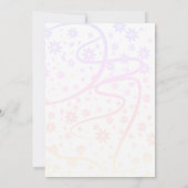 Diamond Lingerie Brautparty Lila Einladung (Rückseite)