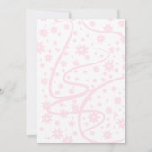 Diamond Lingerie Brautparty Rosa und Weiß Einladung (Rückseite)