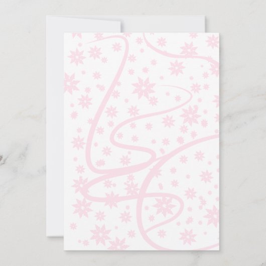 Diamond Lingerie Brautparty Rosa und Weiß Einladung (Rückseite)