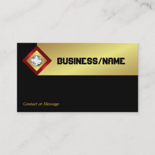 Diamond Logo Business CardGold Visitenkarte