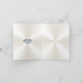 Diamond Love Bird 60 Jahre Geburtstag Danke Karten (Innenseite)