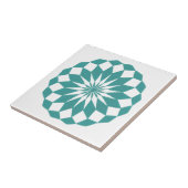 Diamond Mandala, Aquamarin türkisfarbener Tile Tri Fliese (Seite)