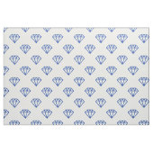 Diamond - Marine auf Weiß Stoff (Fat Quarter (45,7 x 55,9 cm))