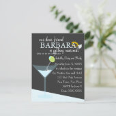 Diamond Martini Einladung (Stehend Vorderseite)