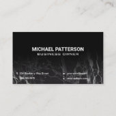 Diamond Martini-Glaslogo | QR-Code Visitenkarte (Rückseite)