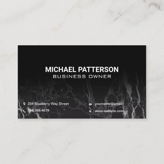 Diamond Martini-Glaslogo | QR-Code Visitenkarte (Rückseite)