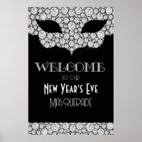 Diamond Masquerade Begrüßungszeichen für Neujahr