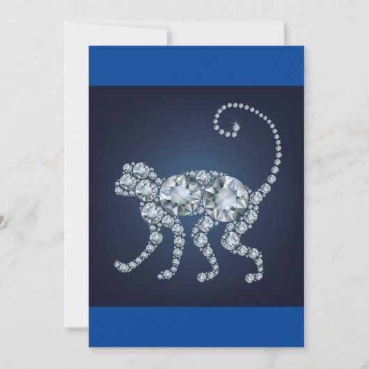Diamond Monkey Einladung (Vorderseite)