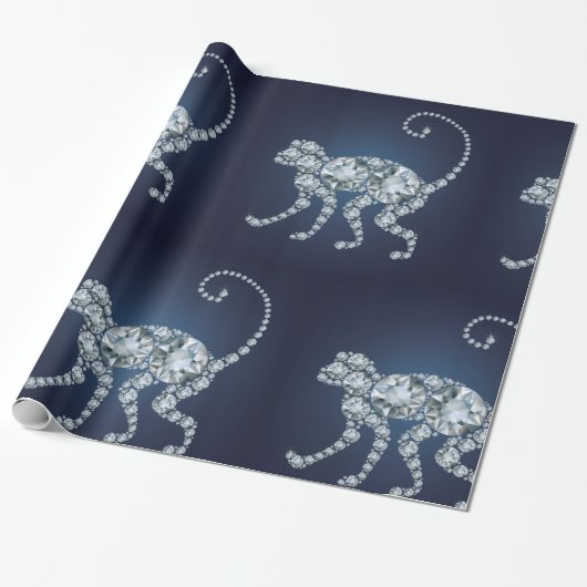 Diamond Monkey Geschenkpapier (Ungerollt)