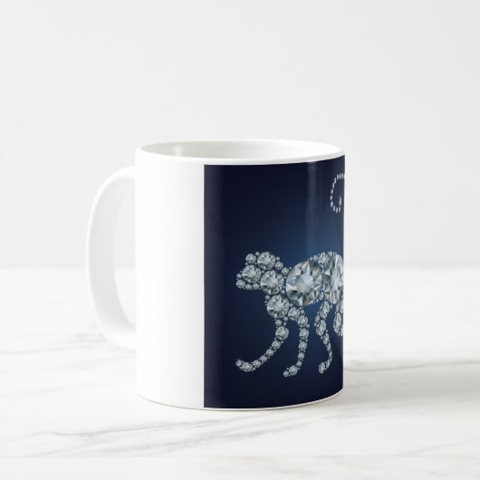 Diamond Monkey Kaffeetasse (Vorderseite Links)