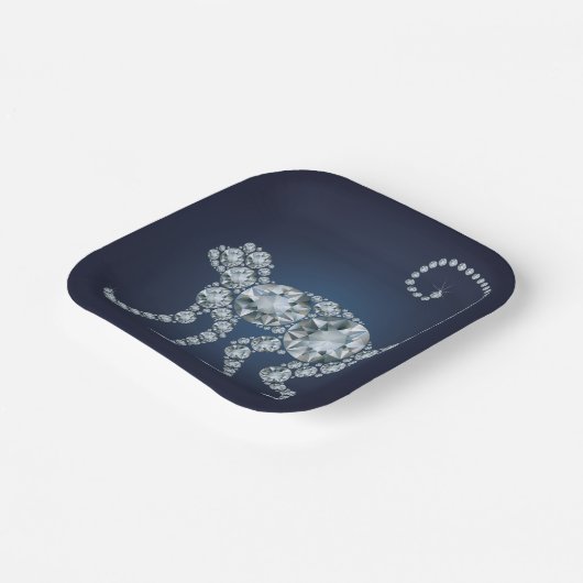 Diamond Monkey Pappteller (Gewinkelt)