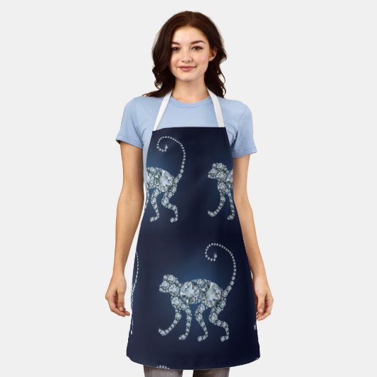 Diamond Monkey Schürze (Getragen)