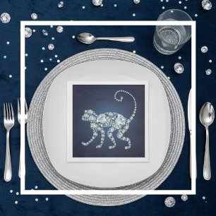 Diamond Monkey Serviette