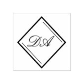 Diamond Monogram Briefmarke Gummistempel (Prägung)
