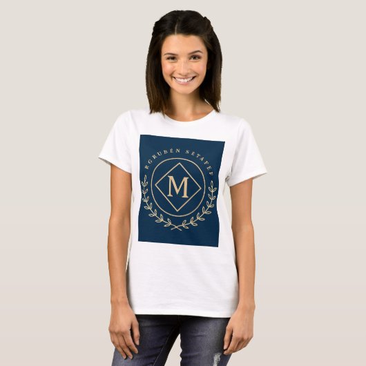 Diamond Monogramm Kreis T-Shirt (Vorne ganz)