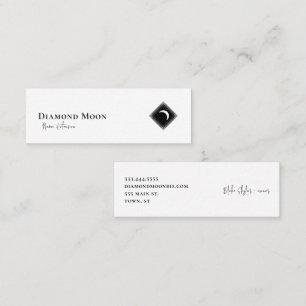 Diamond Moon Logo Mini Visitenkarte