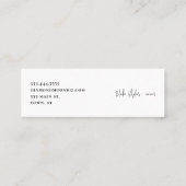 Diamond Moon Logo Mini Visitenkarte (Rückseite)