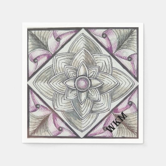 Diamond Mosaic Serviette (Vorderseite)