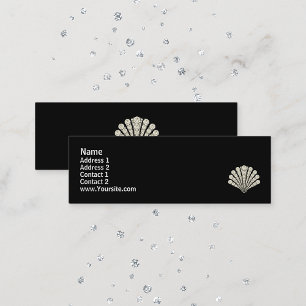 Diamond Muschel Mini Business Card Visitenkarte