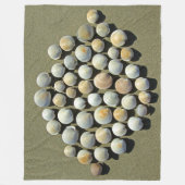 DIAMOND-MUSCHELN FLEECEDECKE (Vorderseite)