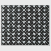 Diamond Muster Bling Designer suchen Geschenk Geschenkpapier (Flach)