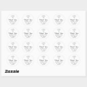 Diamond Name Wedding Bridal Sweet16. White Runder Aufkleber (Blatt)